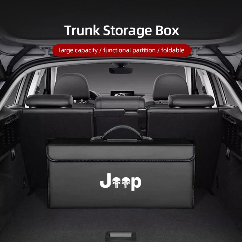 Car Trunk Storage Box Foldable Large Capacity Organizer For Jeep Grand Cherokee Wrangler JK Gladiator Compass Avenger Recon Patr