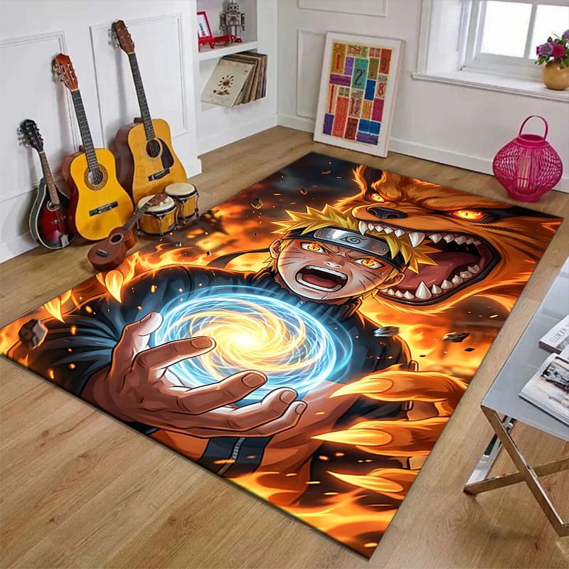 Naruto2Printed Area Rug Carpet for Bedroom Living Room Home Decor Rugs Mat Non Slip Mat Rug for Bedside