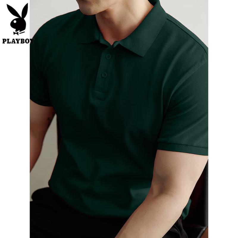 

PLAYBOY Men s 100% Cotton Short Sleeve Polo Shirt XL