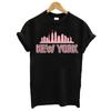 Harajuku Women Tshirt New York Summer Print White Black T Shirt Ladies Clothing 90S Tops Graphic Clothes Female Tee Shirt 2025