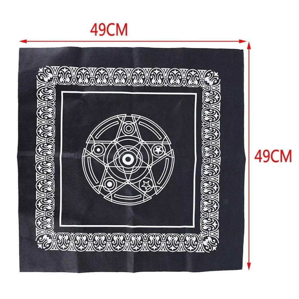 Altar Setup Board Game Mat Black White Tarot Table Cloth New Decorative Tablecloth Tarot Reading