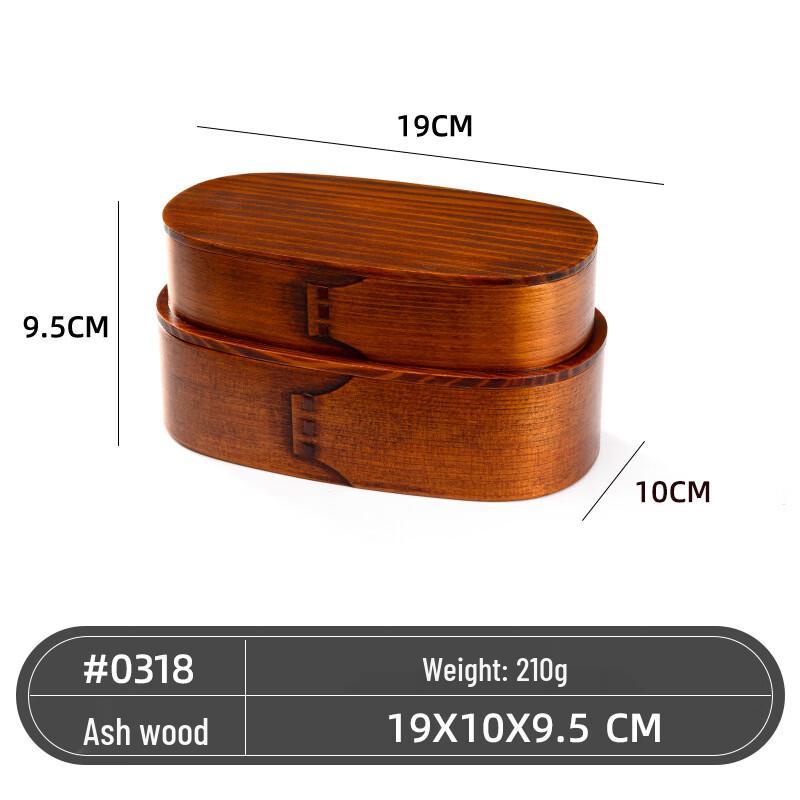 Ru Han Japanese Style Wooden Bento Box