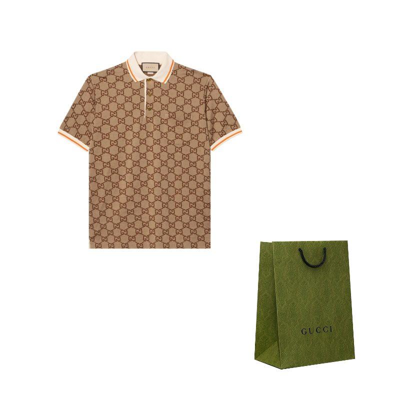 Gucci Gg Logo Jacquard Polo Shirt 742384-XJFGU-2270