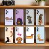Dachshund Cartoon  Phone Case For Samsung Galaxy A73,21,22,32,71,53,52,51,80,5G Soft Black Cover