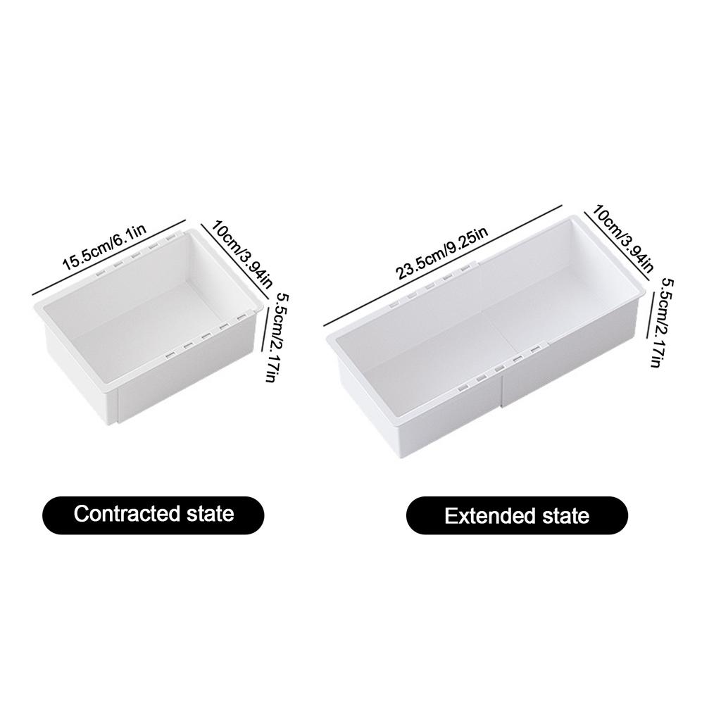 Universal Extendable Drawer Organizer Durable Plastic Multi-Size Desk Drawer Organizer for Makeup Cosmetic Bedroom Dressers Tool