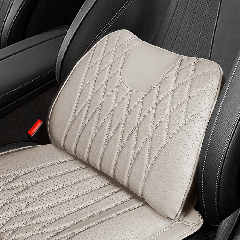 All-Season Nappa Leather Car Seat Cushions & Lumbar Supports for Buick Models: Verano, Encore, Regal, GL8, Velite 6, LaCrosse, and E5.