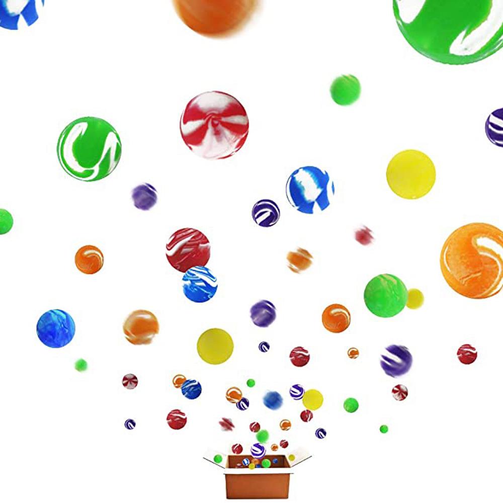 Spielzeug Bunt 20mm Mini für Kind Gummiball Hüpfbälle Springbälle Wirbel Hüpfbälle