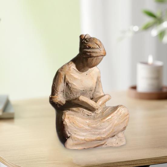 Ornament Süße Stunde des Gebets Dekorative Tischdekoration Handgeschnitzte Harzskulptur Büro Zuhause Garten Balkon