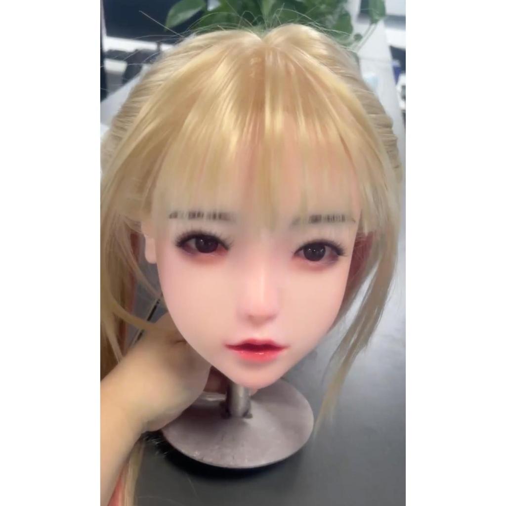 100% Silicone Head Standard Wig Suitable for 130-180CM Sex Doll Body 2 Connection Methods GJ-016