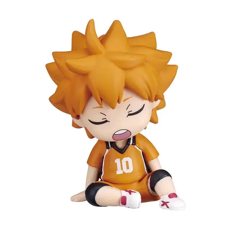 Genuine Gacha Haikyuu Shoulder To Shoulder Sitting Figure Shoyo Hinata Tobio Kageyama Action Figure Toys