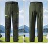 European Men's Quick-Dry Waterproof Outdoor Workwear Pants with Multi-Pocket Design