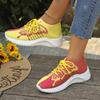 Fashion Fashion Butterfly Print Women's Sports Shoes Summer Mesh Breathable Knitted Sneakers Woman Plus Size Mix Color Platform Sneakers