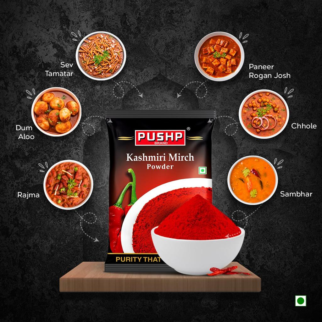 Pushp Merk Premium Specerijen Combo Pak 500g Elk Pure Patna Chili Kurkuma En Koriander Poeder Voor Authentiek Indiaas Koken