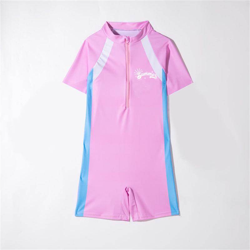 

Детская быстросохнущая одежда для плавания с коротким рукавом: Слитный купальник для детей, размеры от маленького до большого, идеально подходит для серфинга и плавания. XXXL (11-14 years)