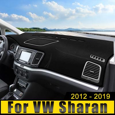 Kryt palubnej dosky auta Vyhnite sa Svetlu Anti-UV koberec Protišmyková podložka pre Volkswagen VW Sharan 7N 2012 2013 2014 2015 2016 2017
