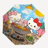 1pc Hello Kitty Automatic Opening/Closing Umbrella with Foldable Design and Iron Frame - Perfect Gift for Fans, Travelers, and Daily Use.A103