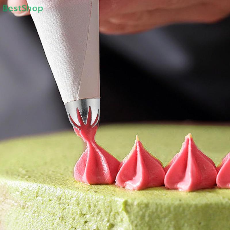 5 Stück Edelstahl Spritztülle Sahne Kuchen Cupcake Tropfenblume Rose Gebäcktüllen Backwerkzeuge #1M 6B 195 1A 853