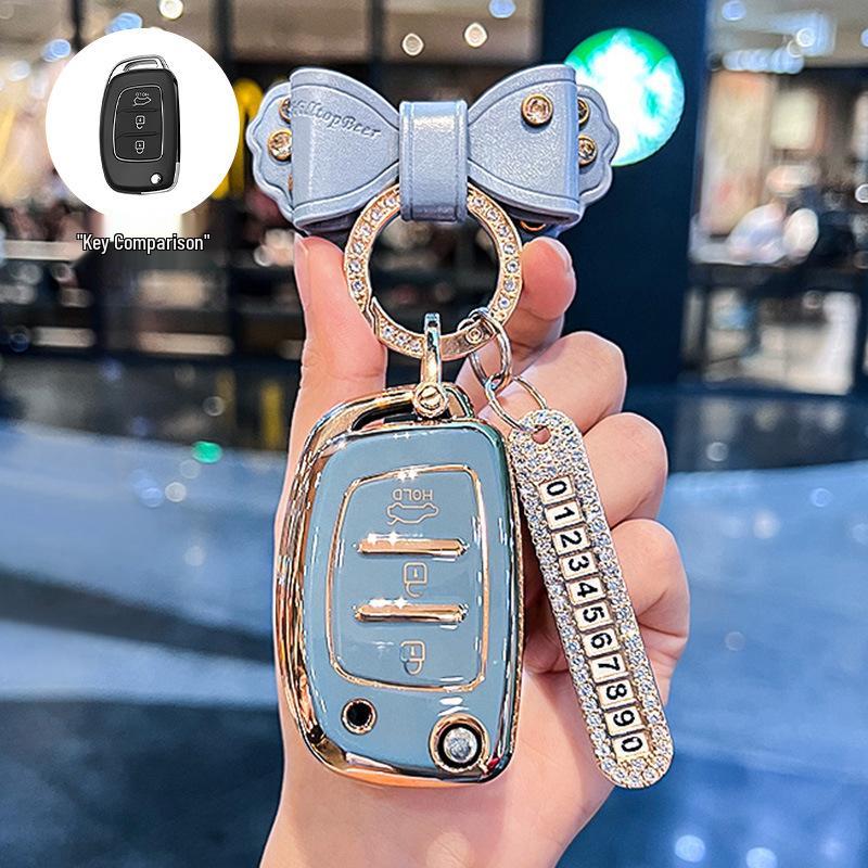 Beijing Hyundai Elantra, New Verna, Celesta Folding Key Cover for Women