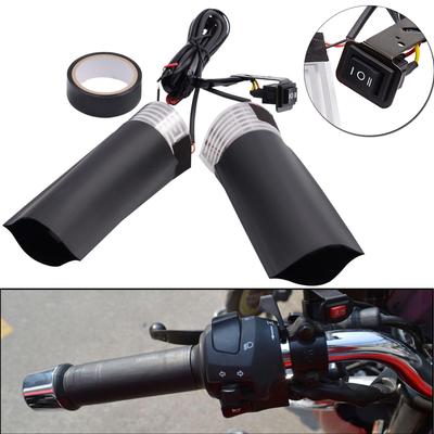 12V Beheizte Handgriffe Pad Lenker Warm Heizung Mehrere Temperaturen Für Motorrad