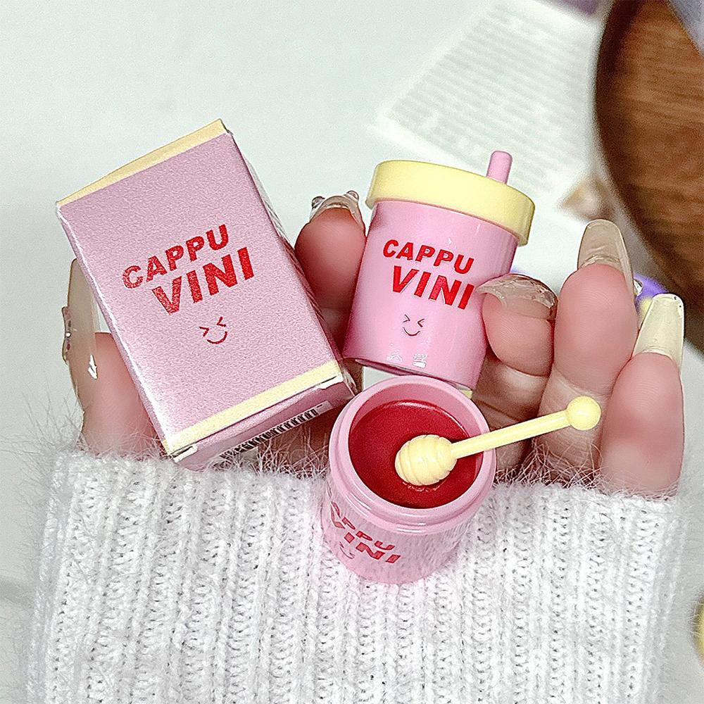CAPPUVINI Milk Tea Cup Solid Lip Gloss Autumn And Winter Moisturizing Lip Gloss Set