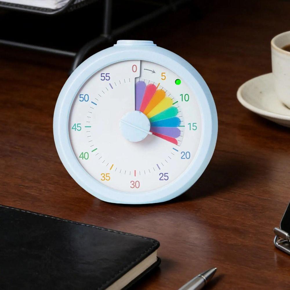 Multifunctional Visual Timer Rainbow Display Kitchen Timer Countdown Timer Clock Classroom Use