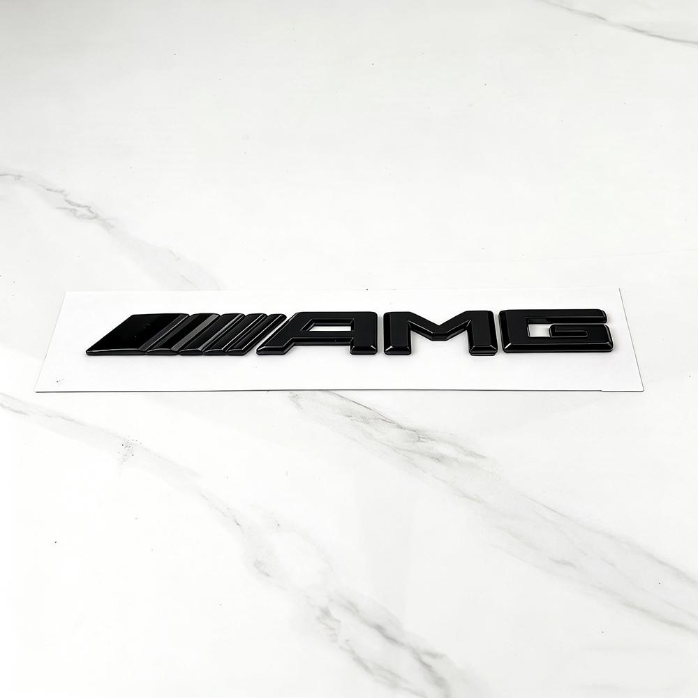 

1pcs 3D Gloss Black ABS AMG Emblem Letters Rear Trunk Badge Sticker for Mercedes Benz W204 W205 W176 W177 W212 W213 Car Styling