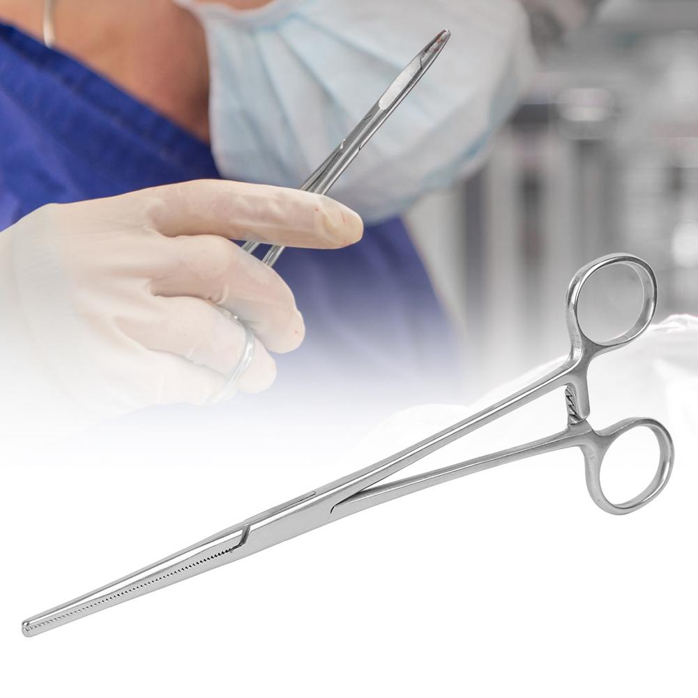 Stainless Steel Surgical Haemostatic Hemostat Forceps Pet Hair Clamp Pliers with Straight Tip