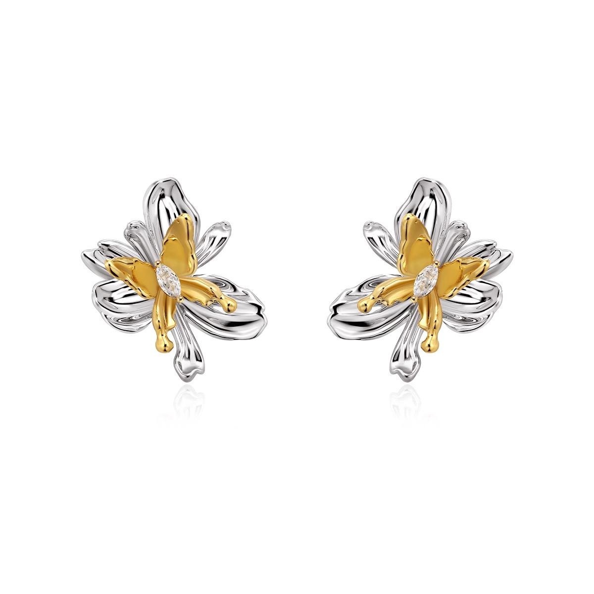 

Boonee Красочные серьги-гвоздики в стиле пэчворк с бабочками и цветами - Уникальный нишевый дизайн