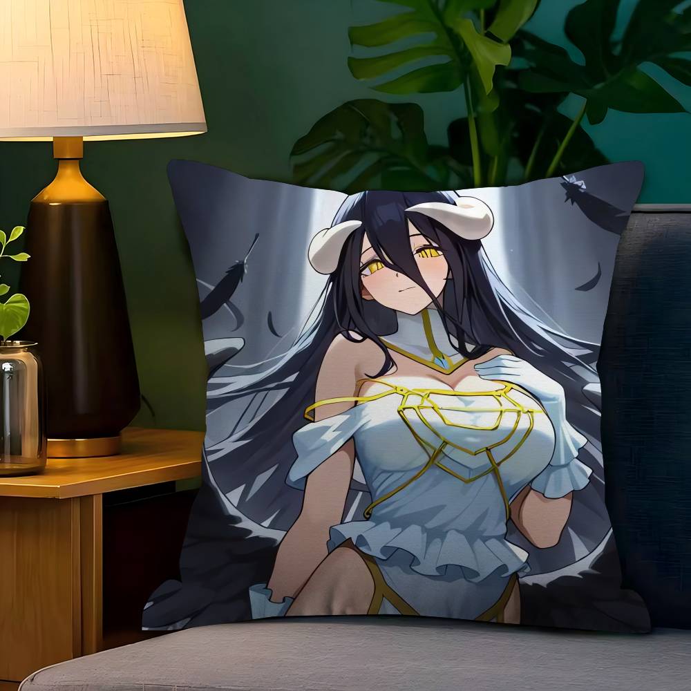 Anime A-Albedo Overlord Pillow Cover Sofa Cushion Cover Home Room Decoration Children Gift