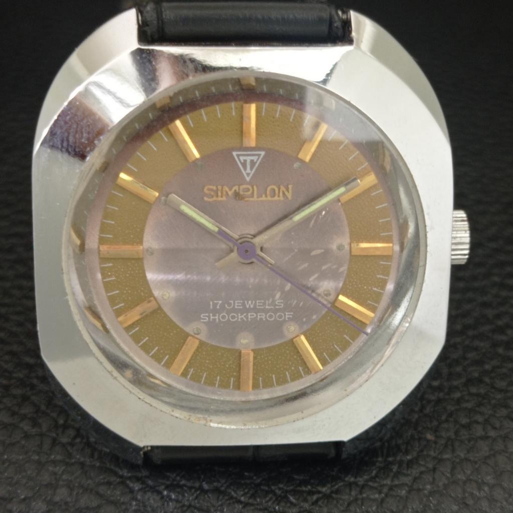 שעון גברים וינטג' שוויצרי SIMPLON מתיחה ידנית משופץ a704618-1
