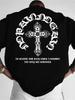 Gothic Ornate Cross Motivational Graphic Tshirt Unisex Unisex Streetwear Short Sleeve Cotton Faith Tee Tops