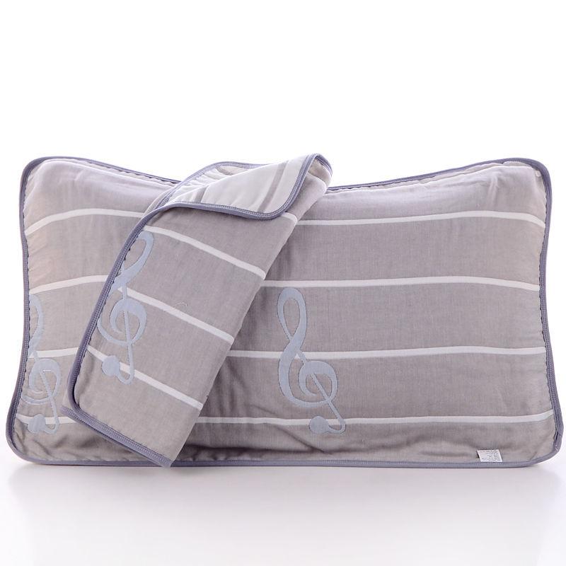 New Jacquard Pillow Towel Breathable Soft Printed Pillowcase Sweating Four Seasons Household Bedroom Pillows Cover Double Sided