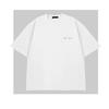 Hot-Selling Embroidered T-Shirt Round Neck Letter Chest Flower Trendy Plus Size Simple Versatile Half-Sleeve Base Shirt