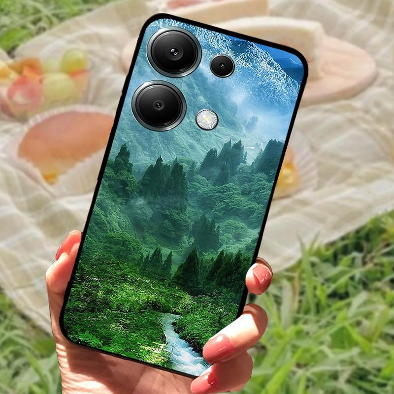 For Poco M6 Pro 4G Case Poco M6 4G Cover Silicone Soft Marble Bumper Coque for Xiaomi Poco F6 Redmi Turbo 3 5G Protective Fundas