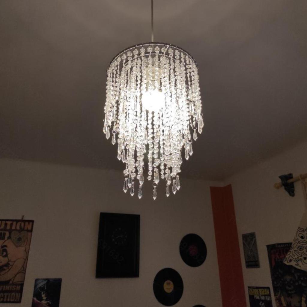 Crystal Chandelier Pendant for Birthday and Wedding Decorations (No Light Source)