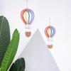 1pc Colorful Hot Air Balloon Woven Pendant Rainbow Pendant Home Children's Room Decoration Shooting Prop Hanging Ornament