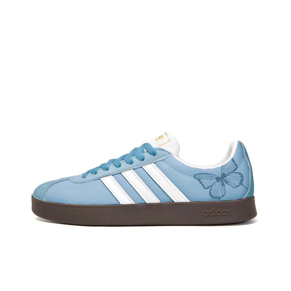 

Adidas Neo VL Court 2.0 Slip Resistant Abrasion Resistant Low top Skateboard Shoes Unisex Blue White ID6015(Team354-) 44⅔