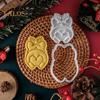 Formă Mini 3D de Animal de Desene Animate Tăietor de Fursecuri de Crăciun, Ștampilă pentru Biscuiți Fondant pentru Copt, Decorarea Torturilor, Temă de Crăciun, Sărbători