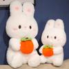 Rabbit Doll Holding Persimmon Plush Toy Grab Machine Rag Doll Doll Little White Rabbit Pillow Birthday Gift for Women