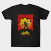 Men Black Print T-shirt Master Of Puppets No-Cut Transfer Paper Print Cotton Tshirt