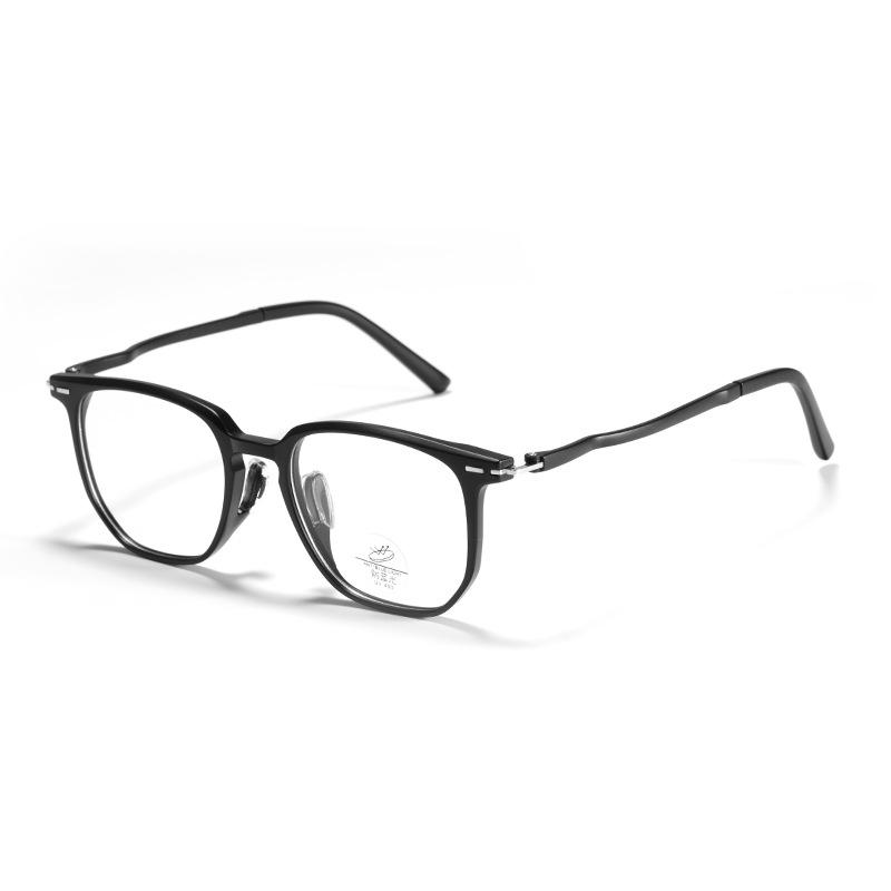 Ultralight TR90 Women's Fashion Polygon Eyeglass Frame with No-Feel Nose Pads, Prescription-Compatible, Large Face Fit