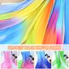 Tessuto chiffon sfumato ombre 1M, tessuto in organza tulle sottile 30D per costume cosplay fai da te, abito Hanfu in stile antico