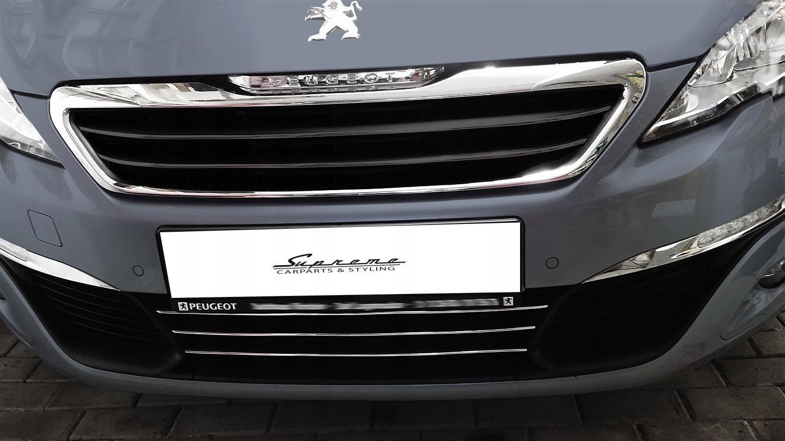 PEUGEOT 308 II CHROME GRILL STRIPS