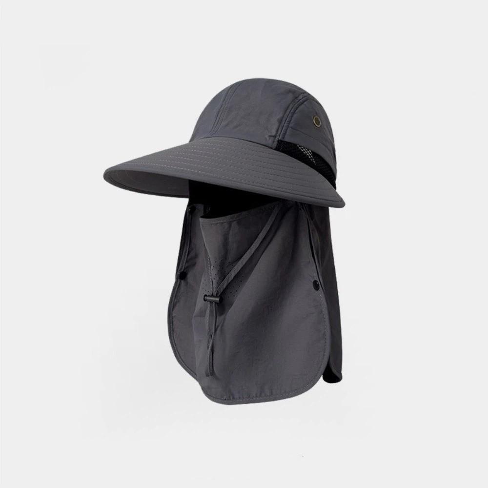 Waterproof Neck Flap Sun Hat Breathable UV Protection Cap Full Face Coverage Hat  Camping