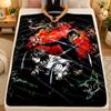 Flannel BlanketDeath Note Warm Soft Throw Blanket for Indoor Sofa Bed Living Room Use