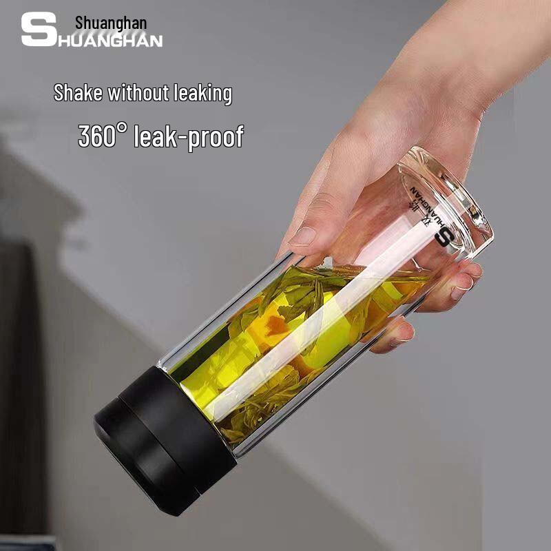 

Shuanghan Double-Layer Press-Open Insulated Glass Cup