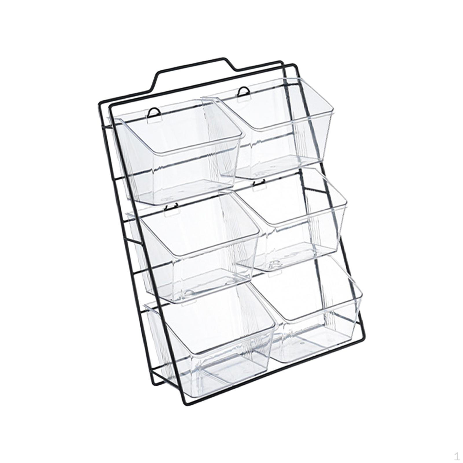 

Корзина для хранения в шкафу, подставка для чайных пакетиков, декор для фермерского дома, кофейная капсула для ванной комнаты, рабочего стола для дома 6 grids