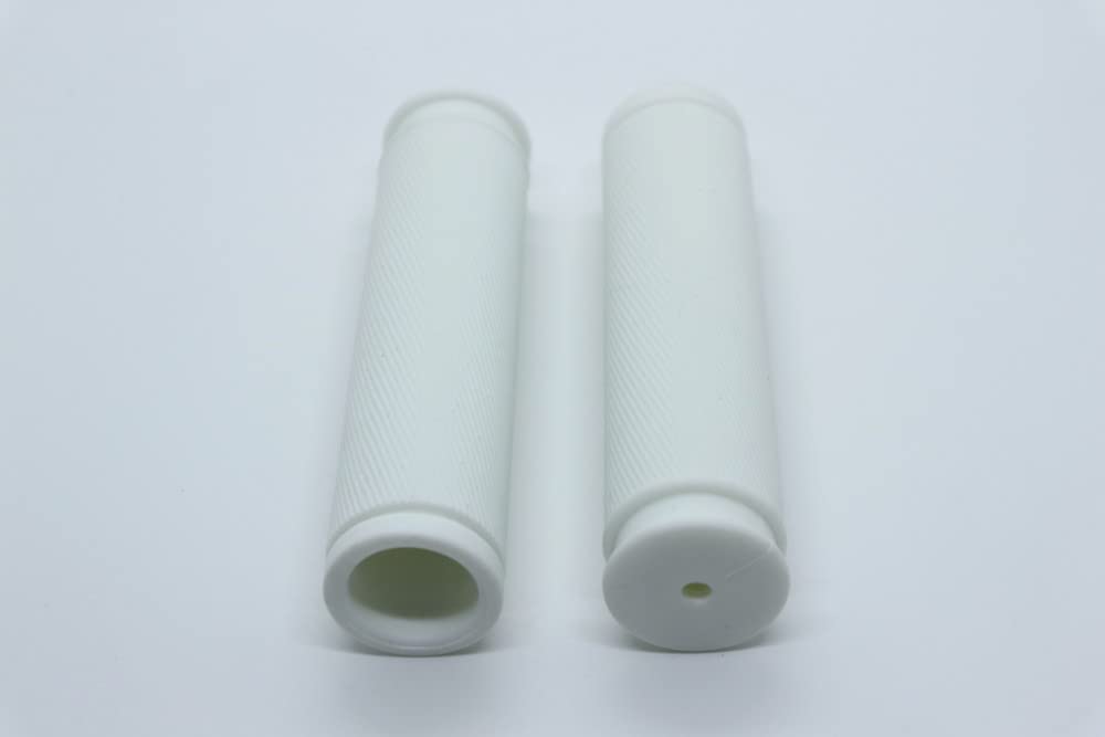 Beatus Bicycle Handle Grip Anti-Slip Rubber Basic Design Universal (White)
