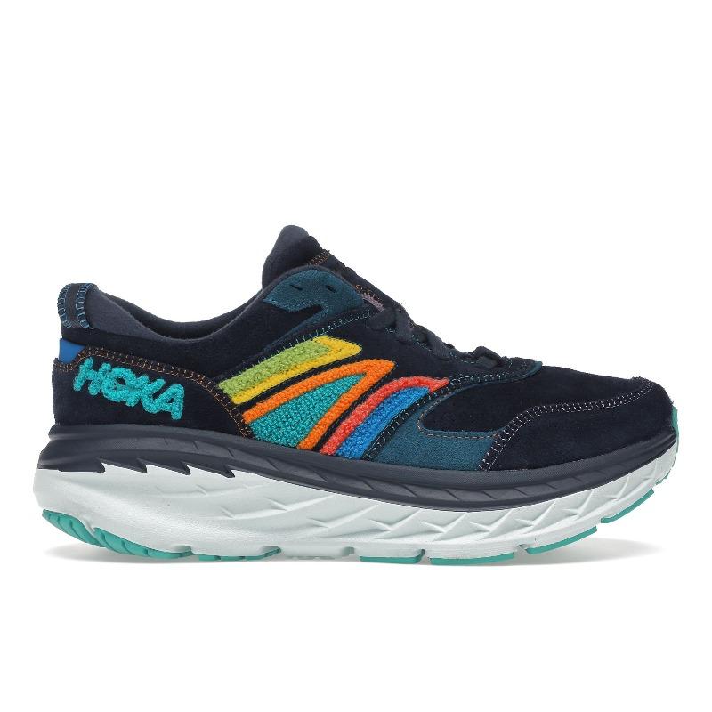 HOKA ONE ONE Bondi L Embroidery Unisex Low-Top Running Shoes Outer Space/Atlantis 1126855-OSAT EU 37