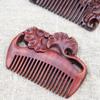 Sandalwood 8cm Carved Mini Comb: Petite, Lovely, and Practical for Girls' Handbags.